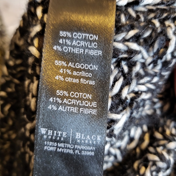 White House Black Market longline duster XS marled open cardigan short sleeve - Picture 5 of 6